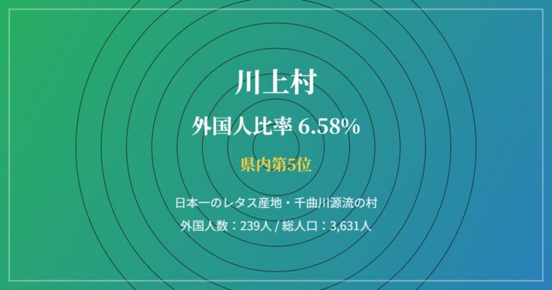 川上村の街並み