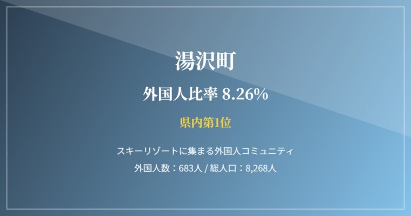 湯沢町の街並み